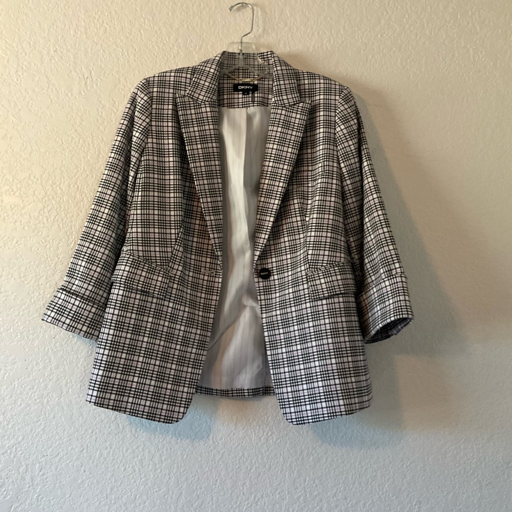 Checkered Women's Blazer
